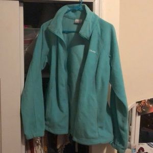 Turquoise Columbia fleece - worn once!
